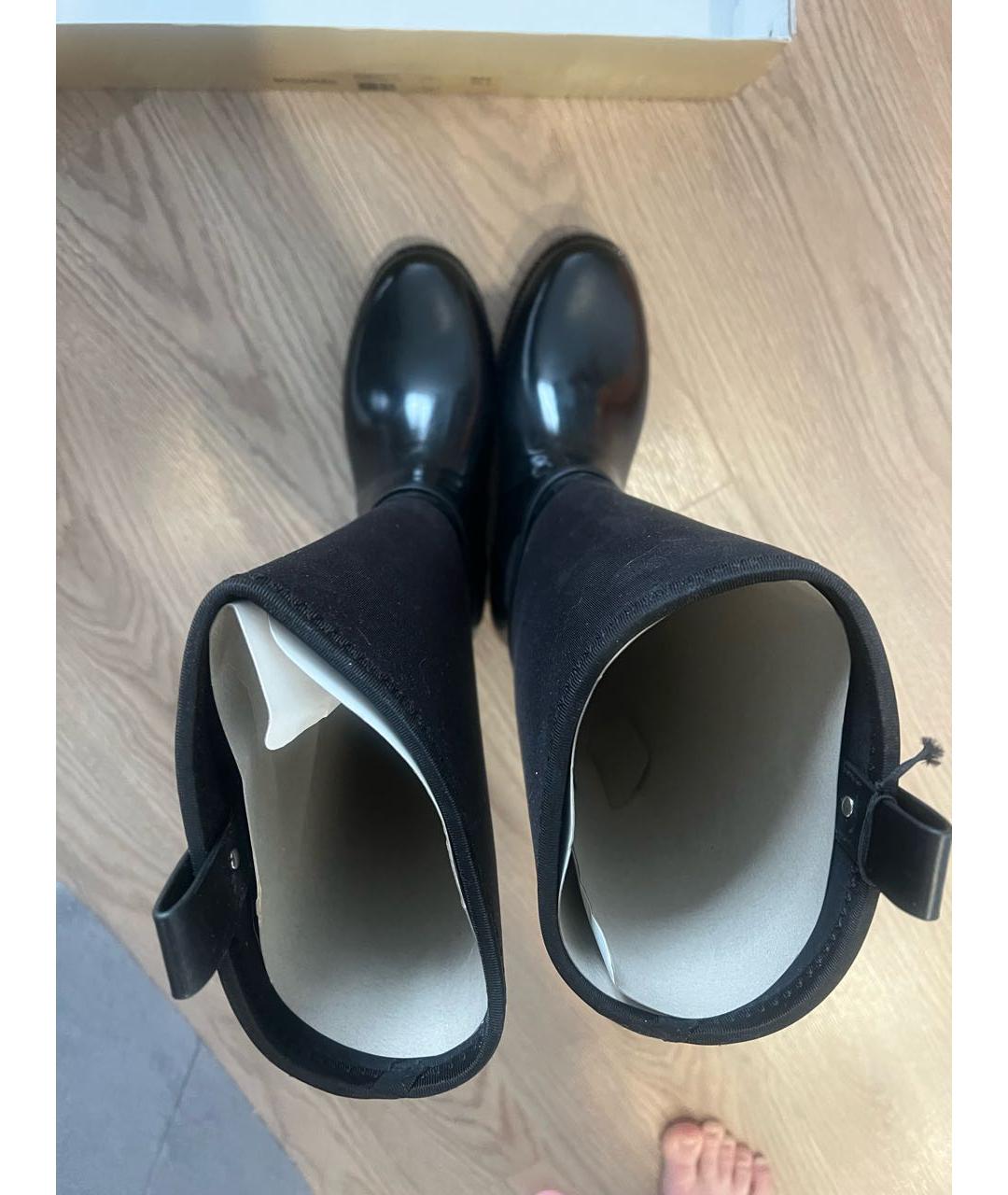 MICHAEL MICHAEL KORS Черные резиновые сапоги, фото 4