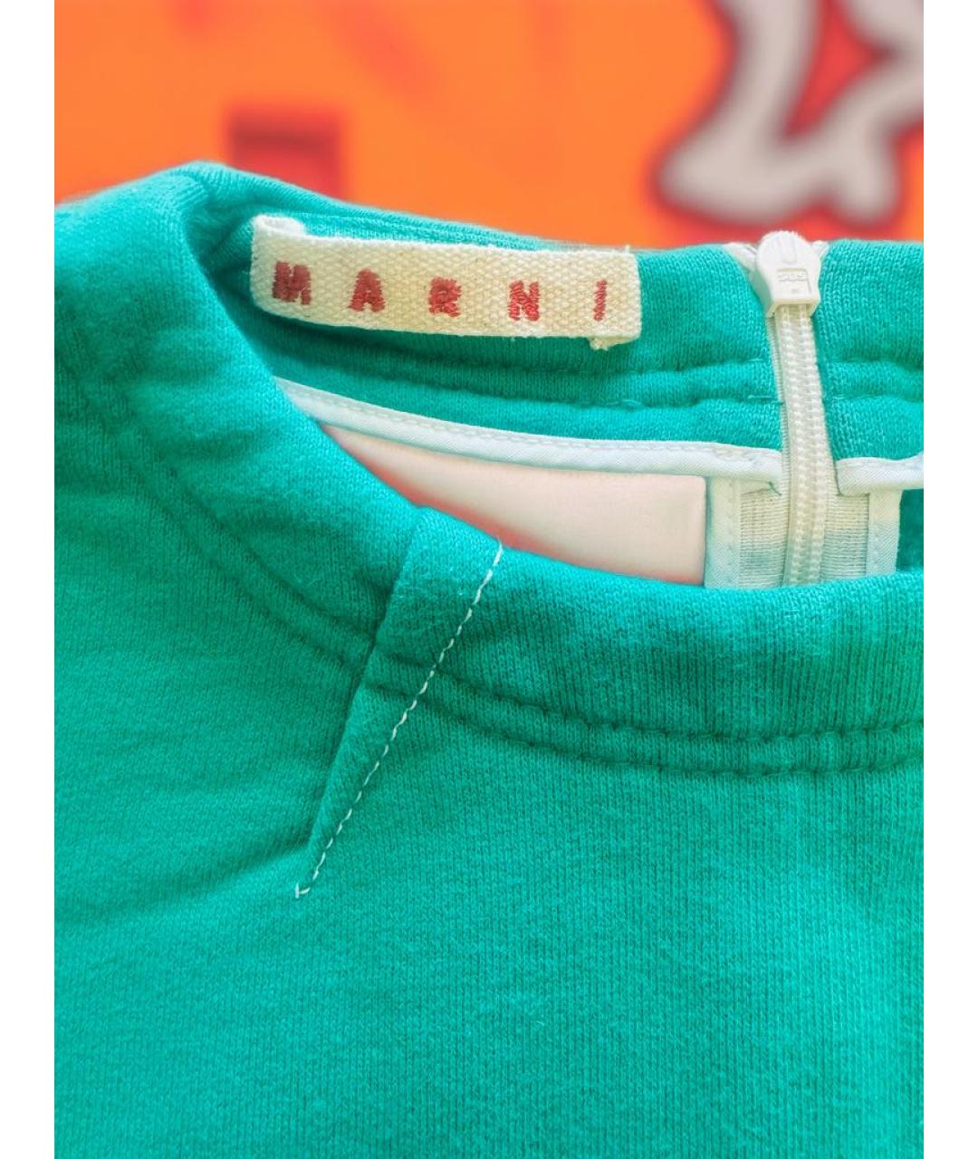 MARNI Зеленый хлопковый комплект, фото 4