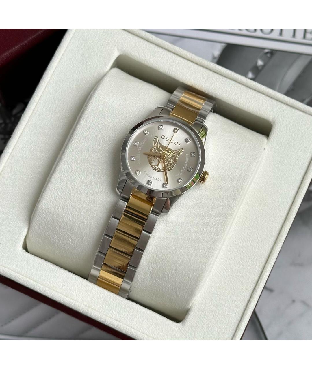 GUCCI Серебряные стальные часы, фото 2