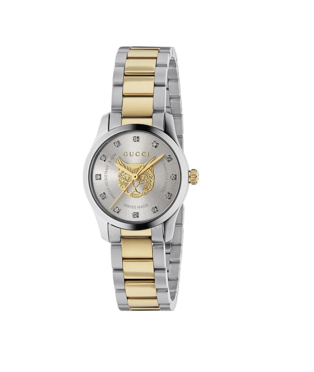 GUCCI Серебряные стальные часы, фото 5