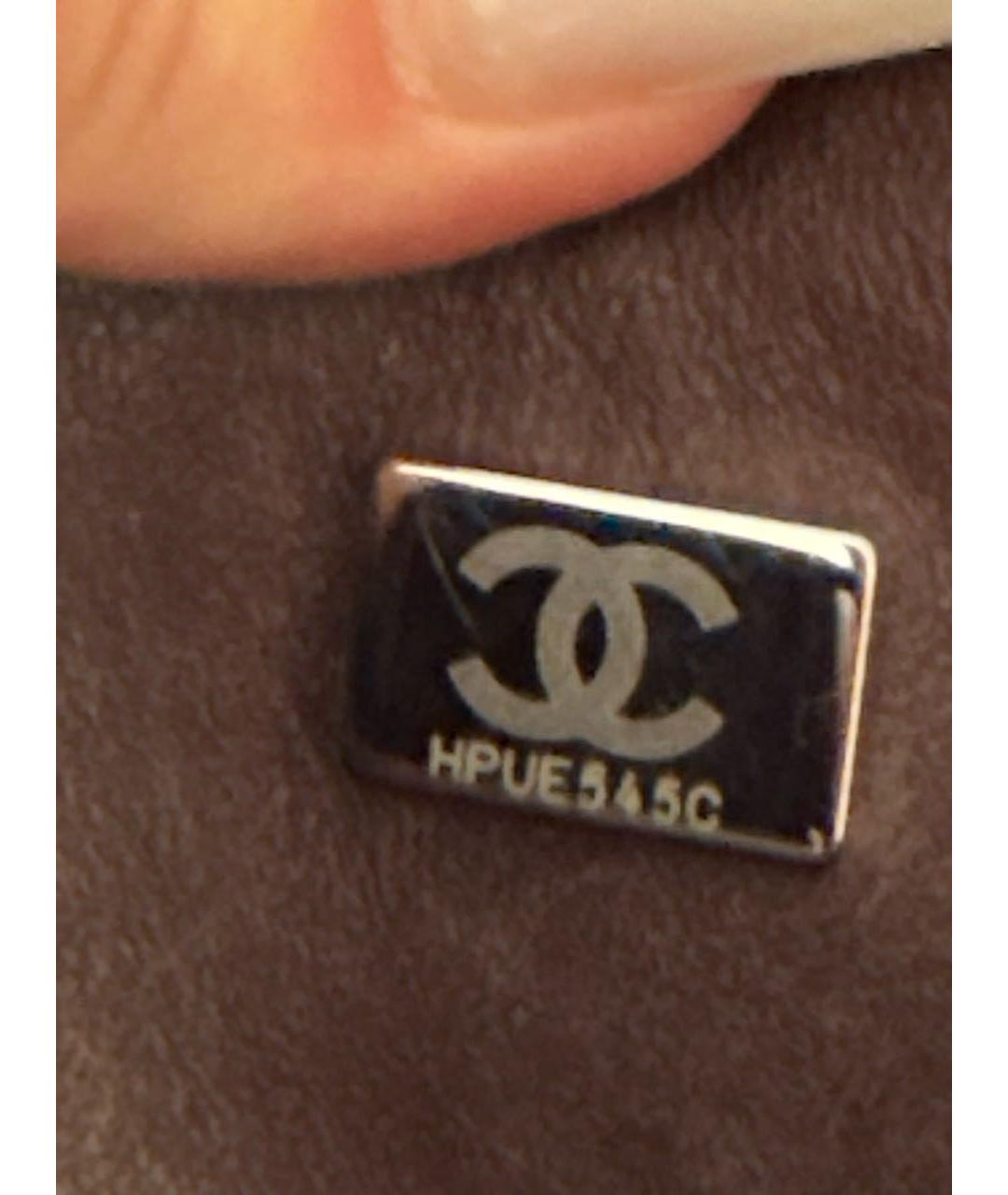 CHANEL Черная кожаная сумка через плечо, фото 5