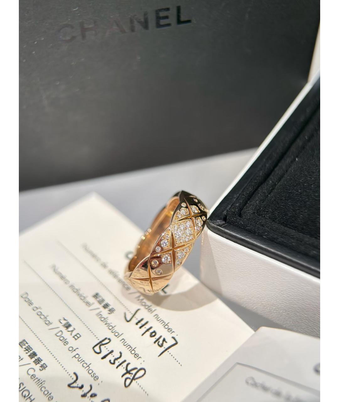 CHANEL Золотое кольцо из розового золота, фото 5