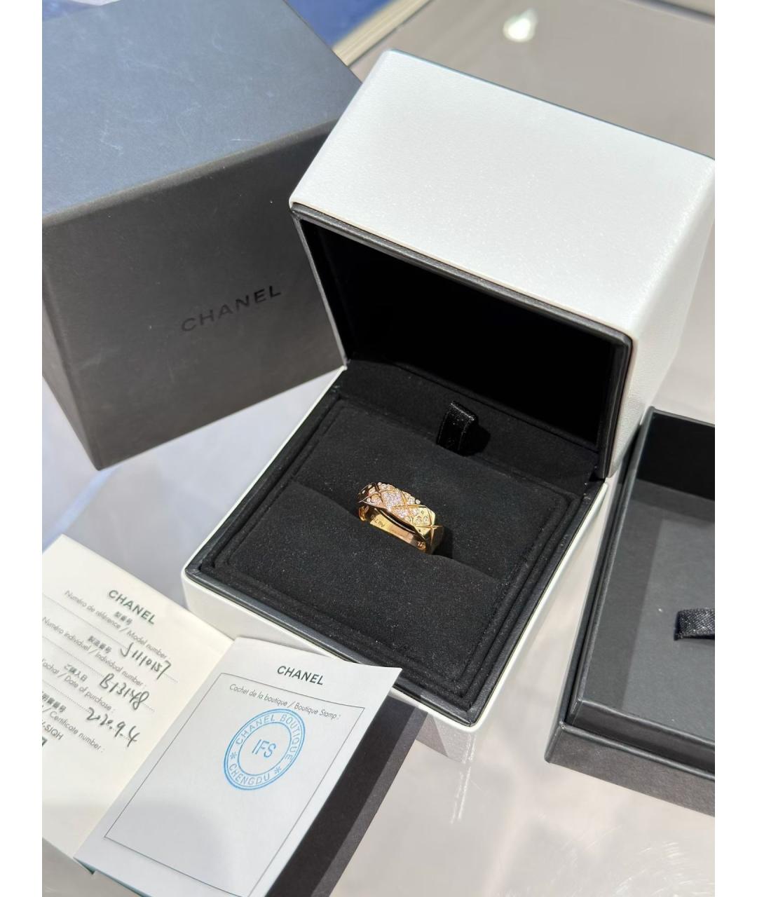 CHANEL Золотое кольцо из розового золота, фото 6