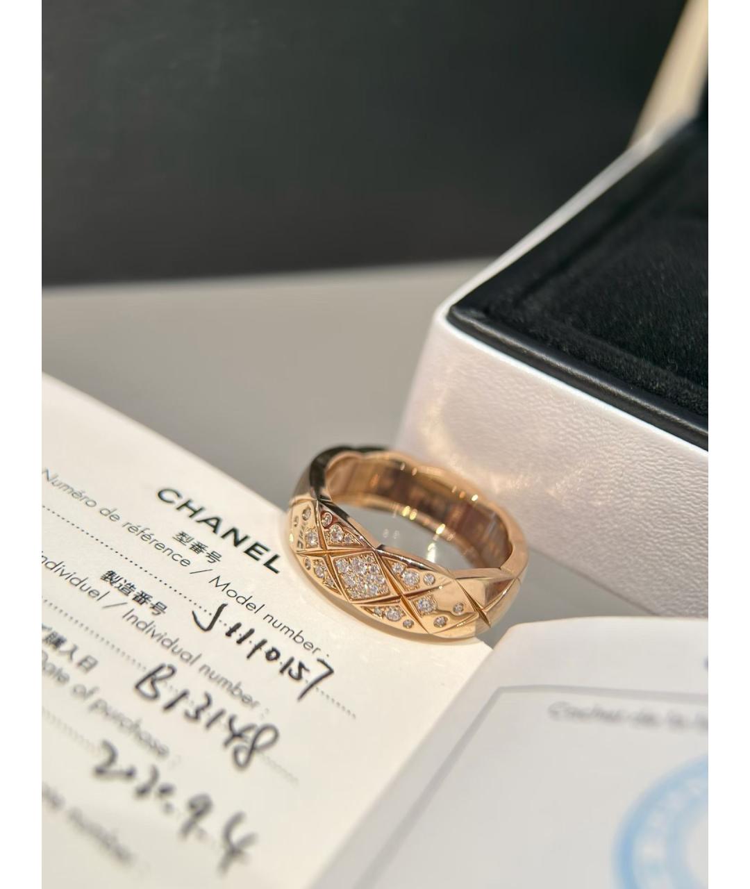 CHANEL Золотое кольцо из розового золота, фото 4