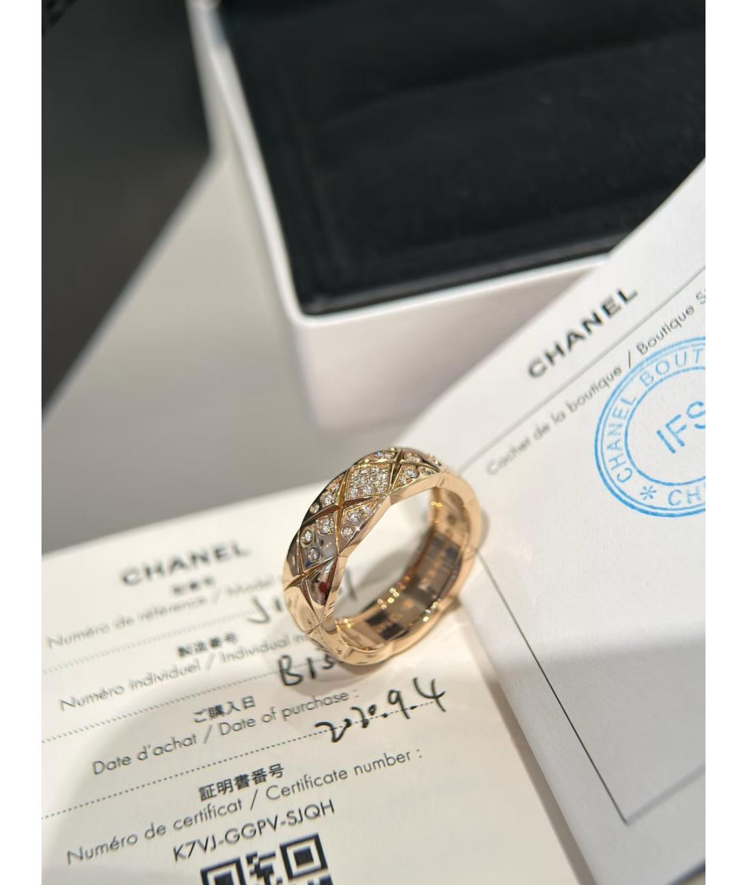 CHANEL Золотое кольцо из розового золота, фото 3