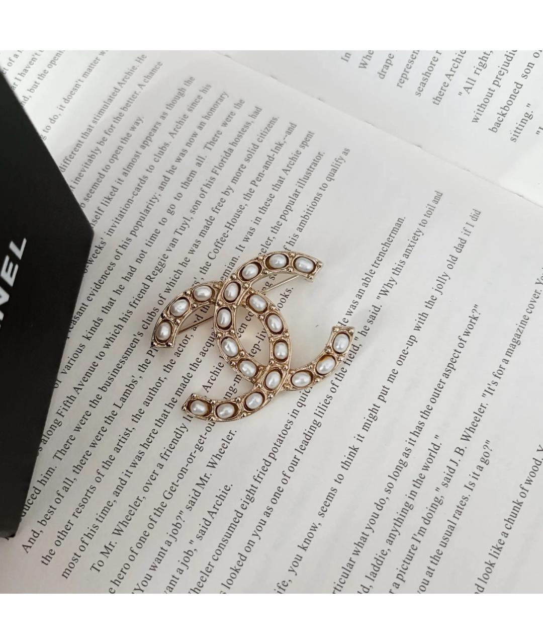 CHANEL Золотая булавка / брошь, фото 7