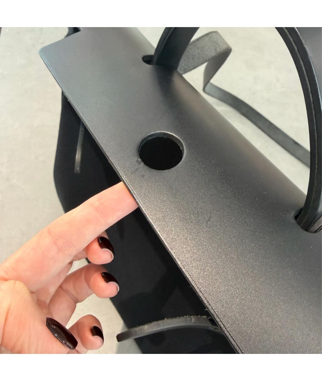 HERMES Черная тканевая сумка через плечо, фото 5