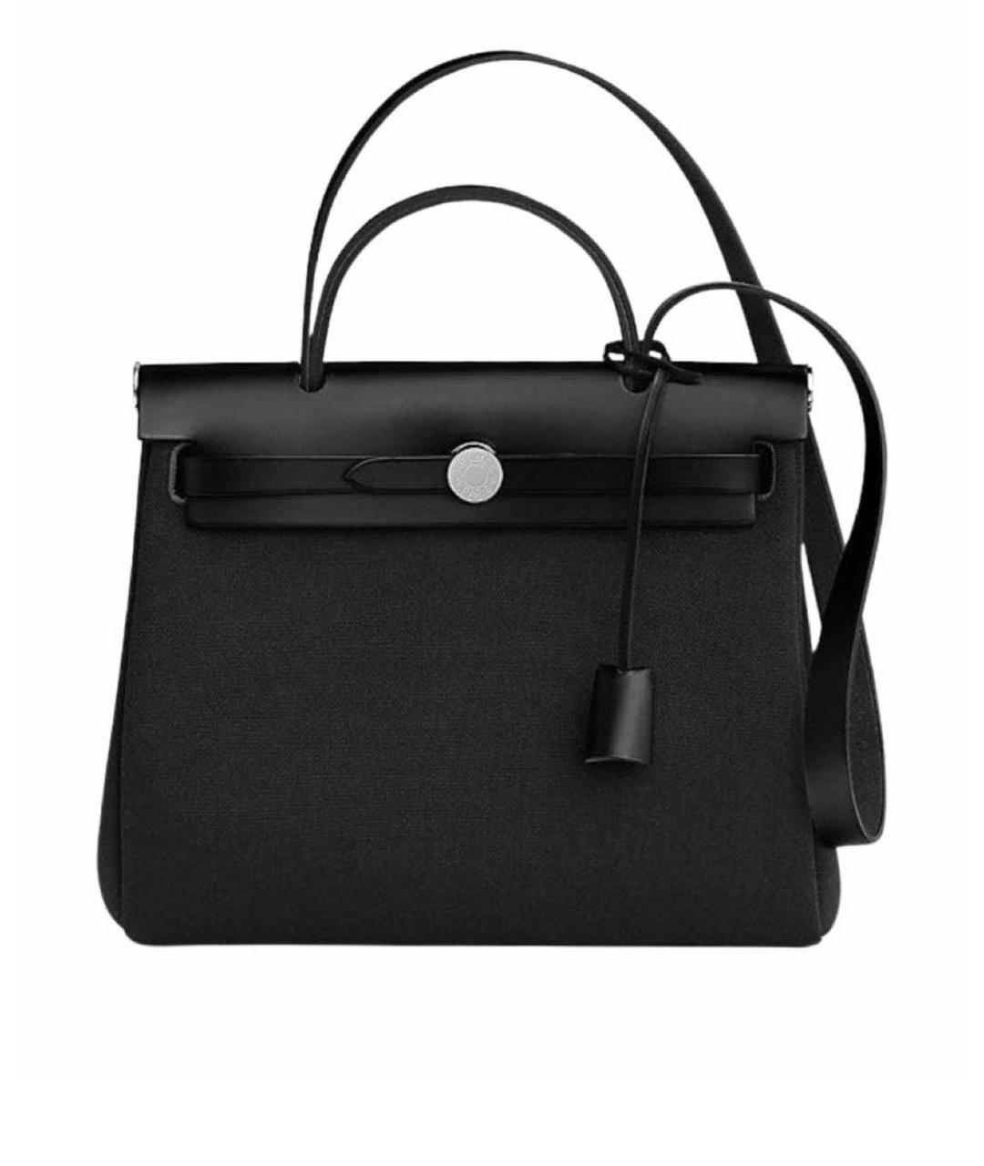 HERMES Черная тканевая сумка через плечо, фото 6