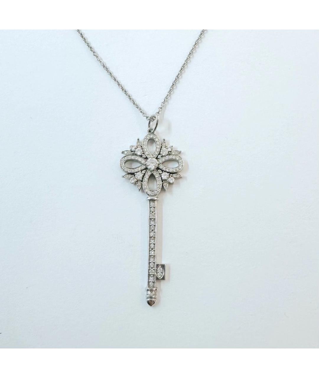 TIFFANY&CO Серебряное платиновое колье, фото 10