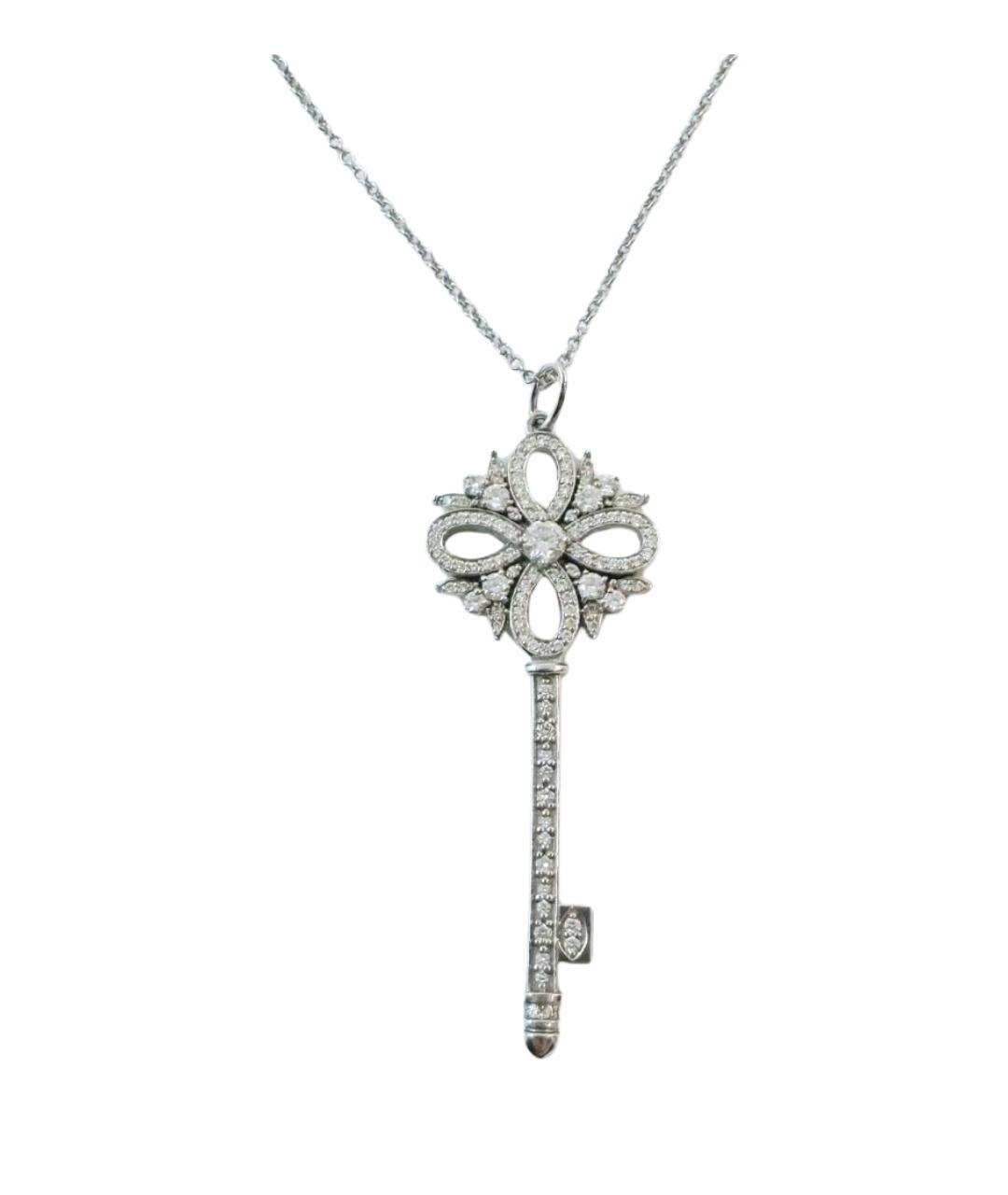 TIFFANY&CO Серебряное платиновое колье, фото 1