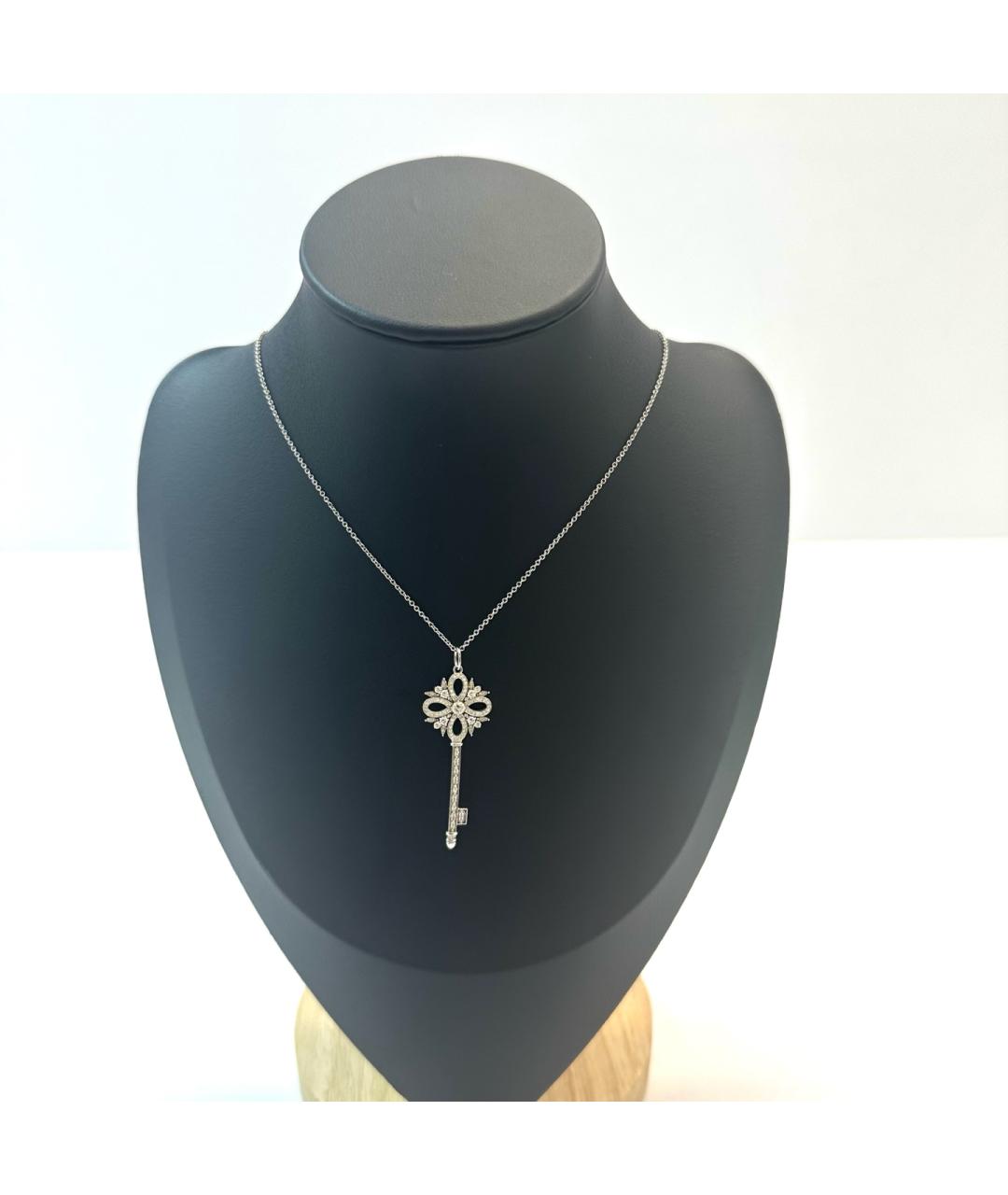 TIFFANY&CO Серебряное платиновое колье, фото 2