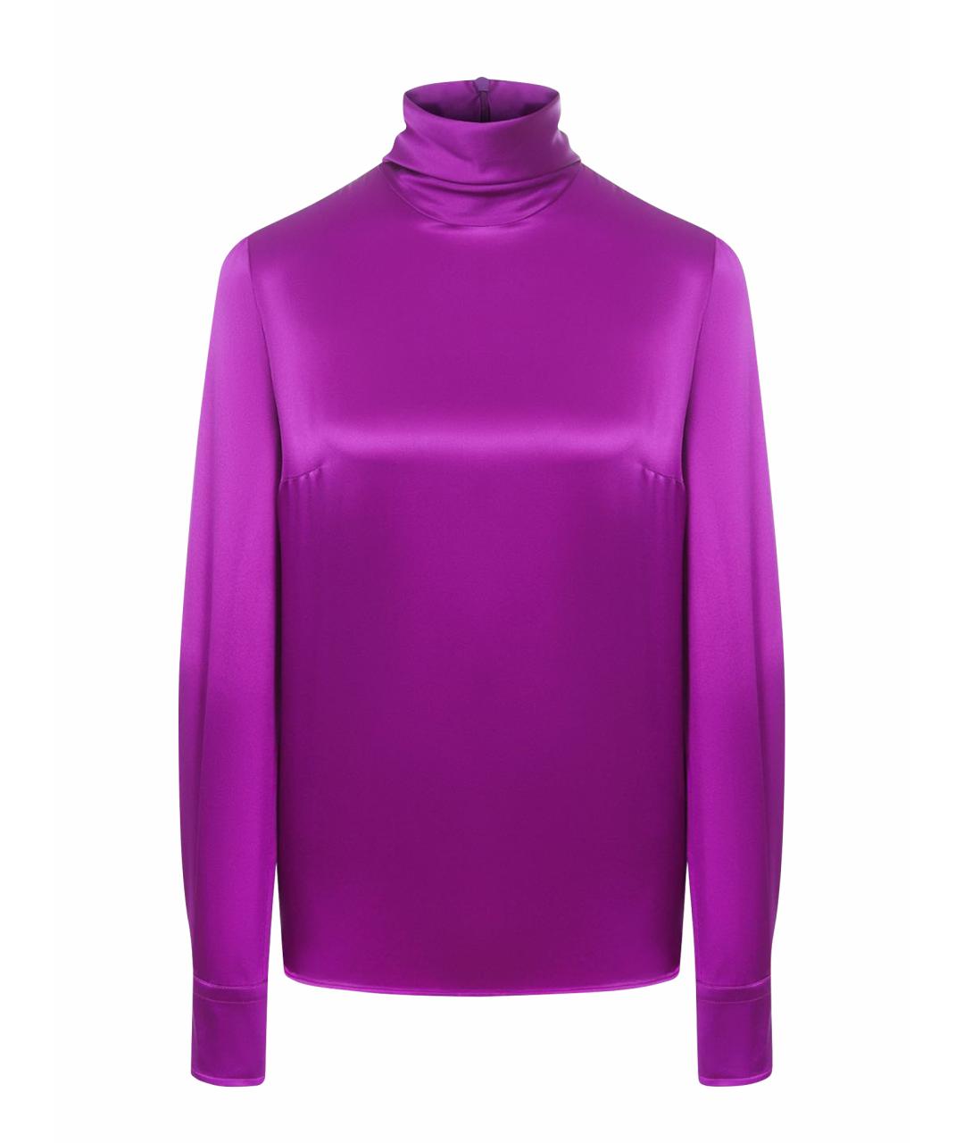 DOLCE&GABBANA Фиолетовая шелковая блузы, фото 1