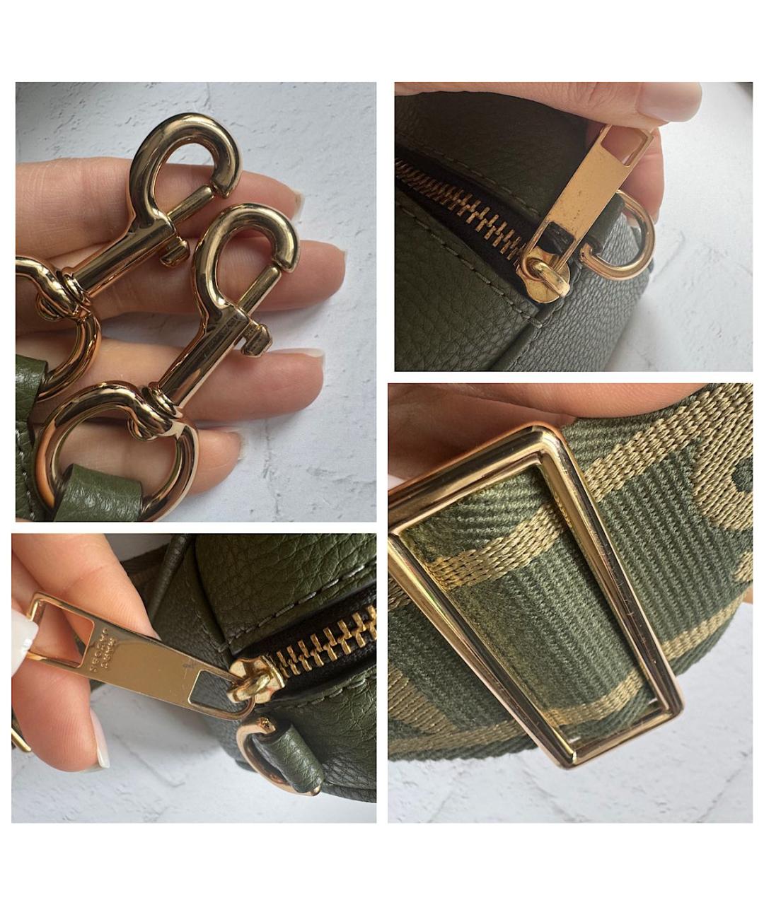 MARC JACOBS Хаки кожаная сумка через плечо, фото 8