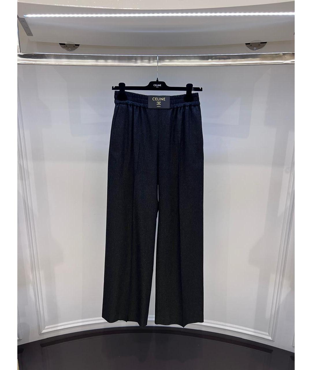 CELINE Темно-синие брюки широкие, фото 3