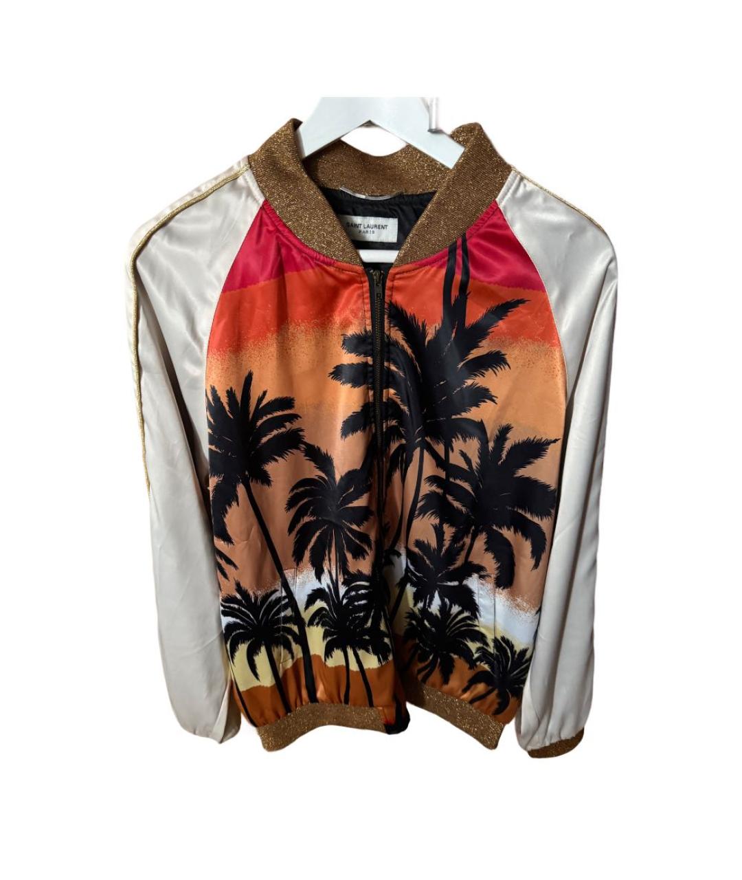 SAINT LAURENT Белая вискозная куртка, фото 9