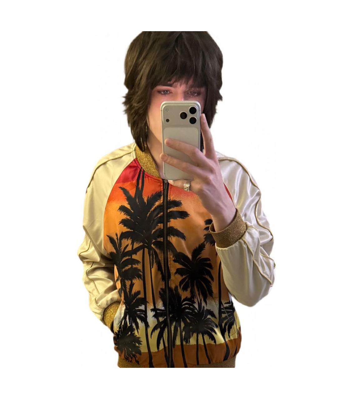 SAINT LAURENT Белая вискозная куртка, фото 6