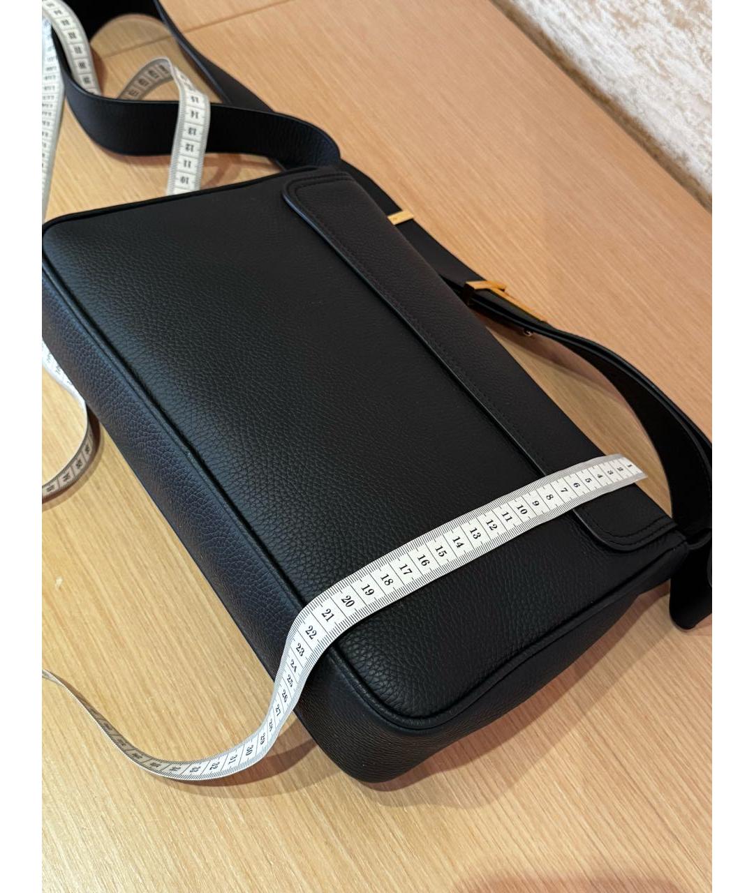 TOM FORD Черная кожаная сумка через плечо, фото 7