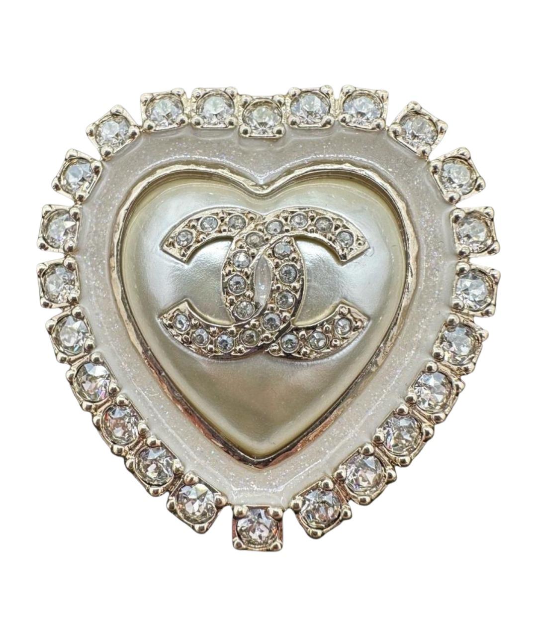 CHANEL Бежевая булавка / брошь, фото 1