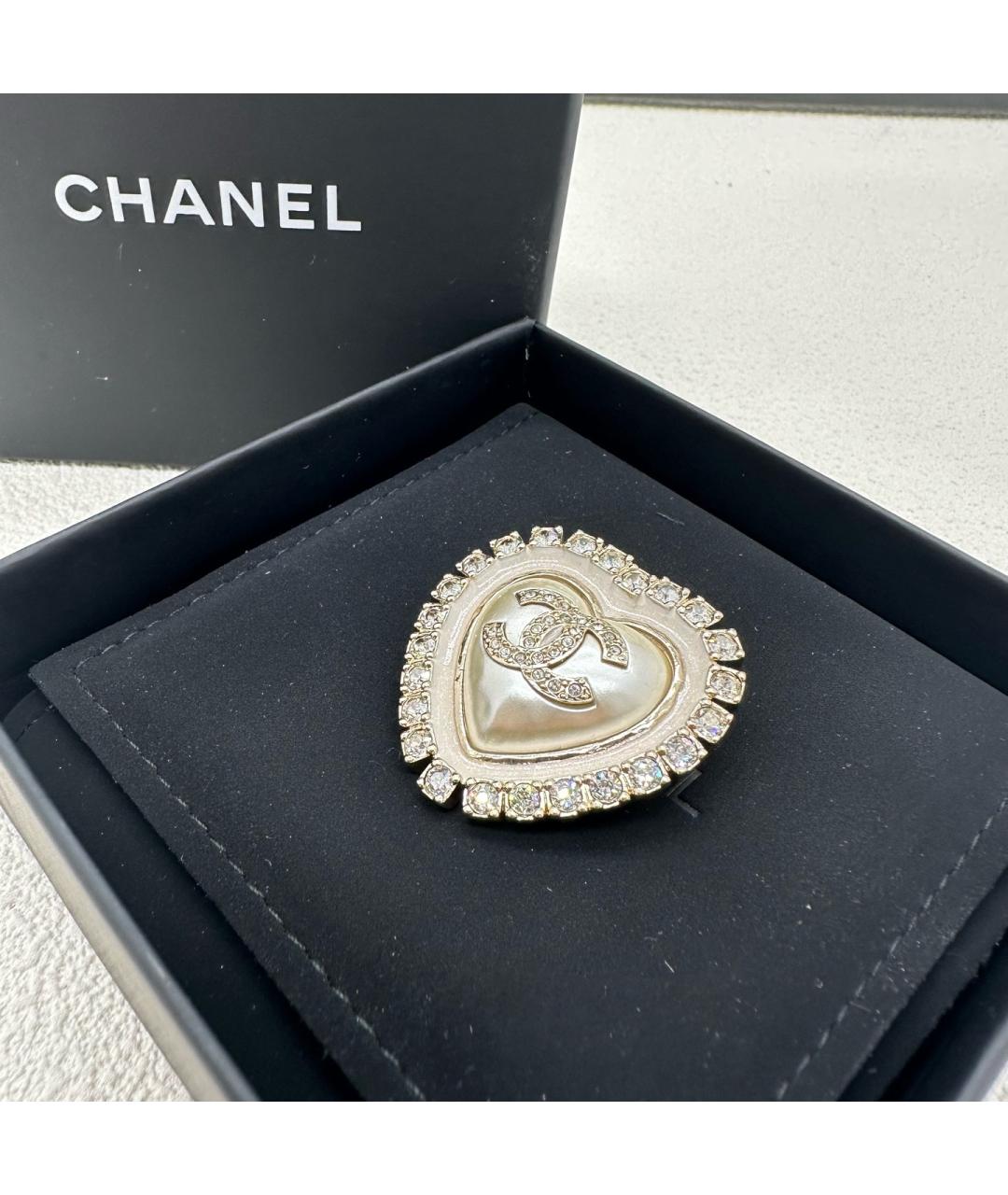 CHANEL Бежевая булавка / брошь, фото 3