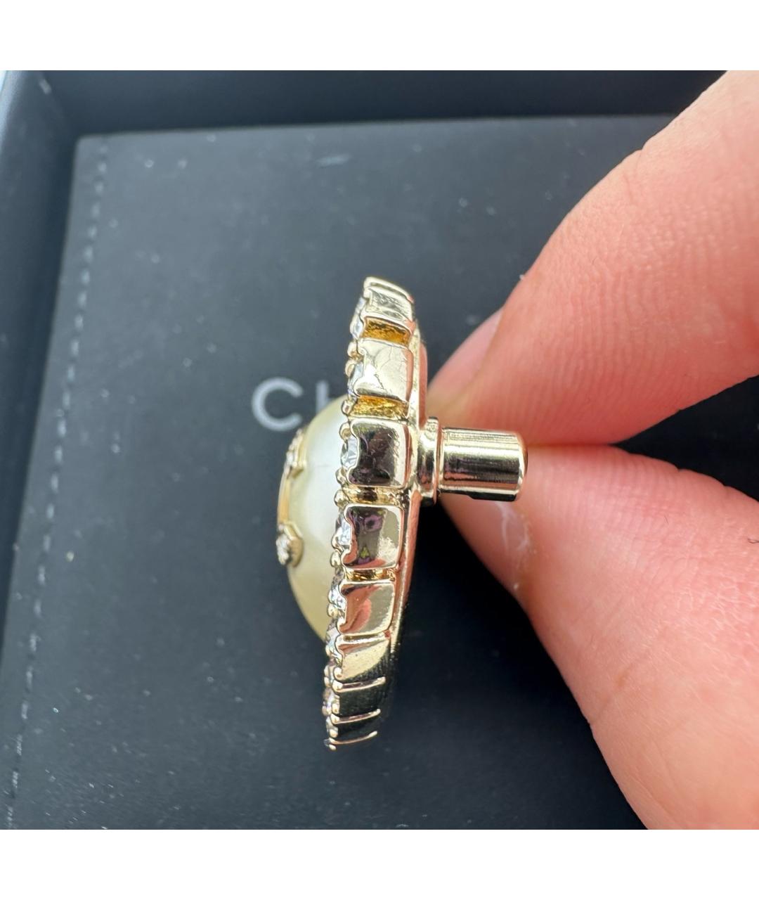 CHANEL Бежевая булавка / брошь, фото 5