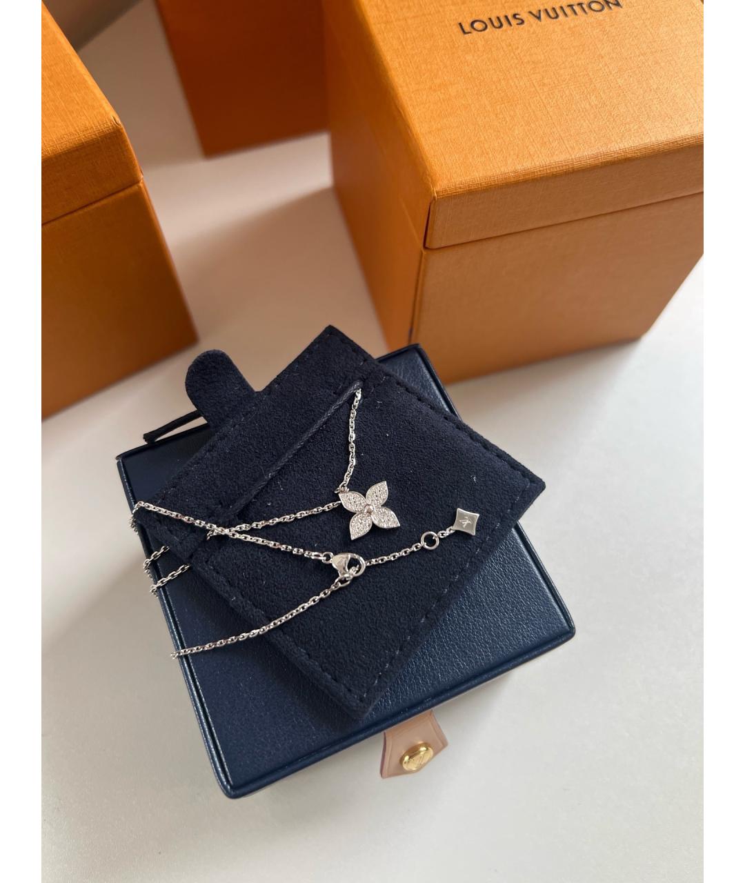 LOUIS VUITTON Серебряное колье из белого золота, фото 5