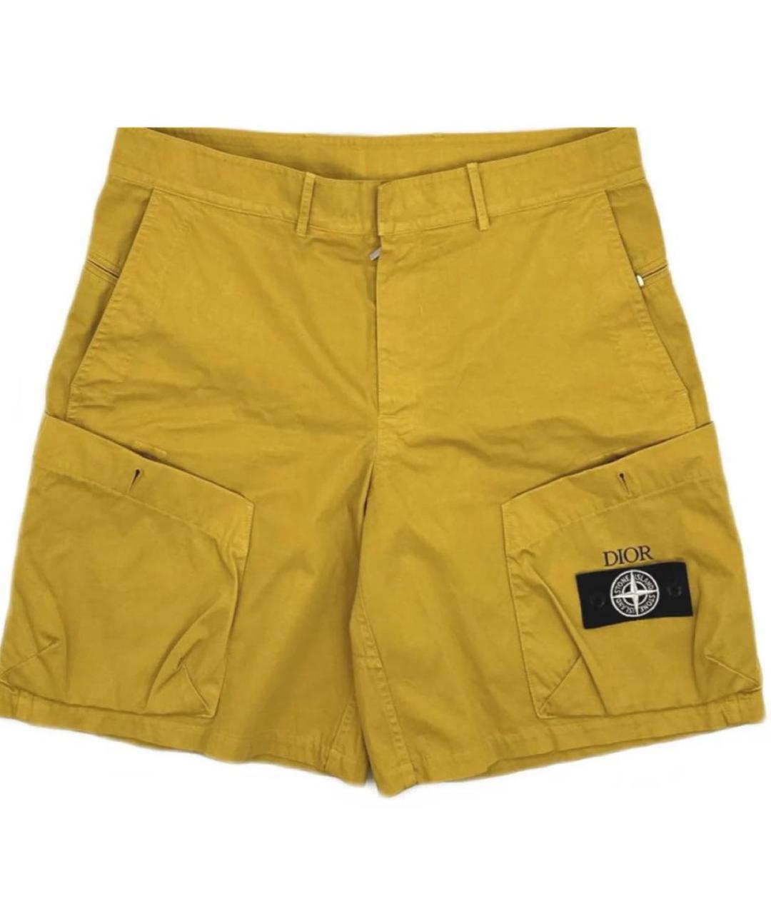 STONE ISLAND Горчичные шорты, фото 6