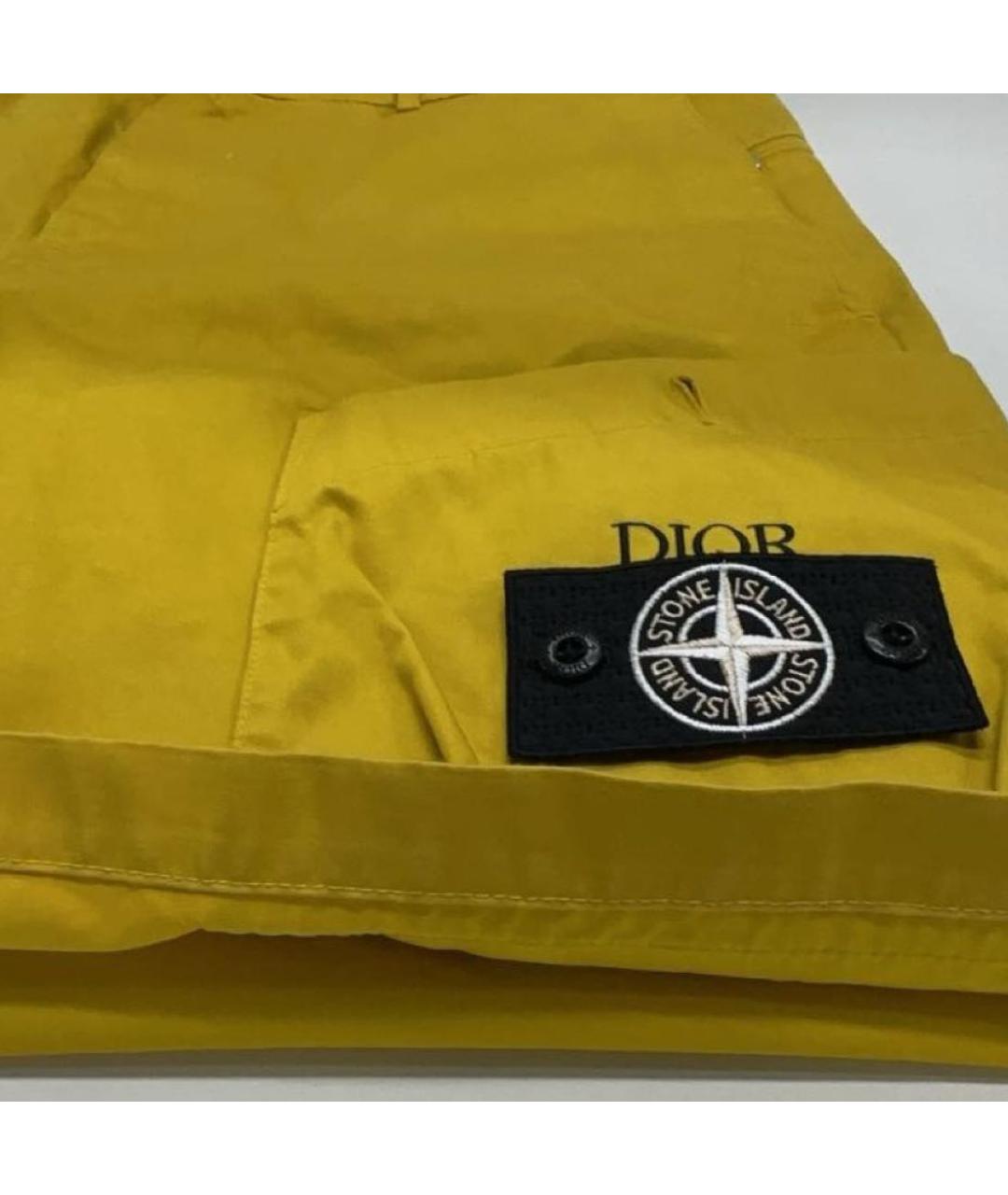 STONE ISLAND Горчичные шорты, фото 4