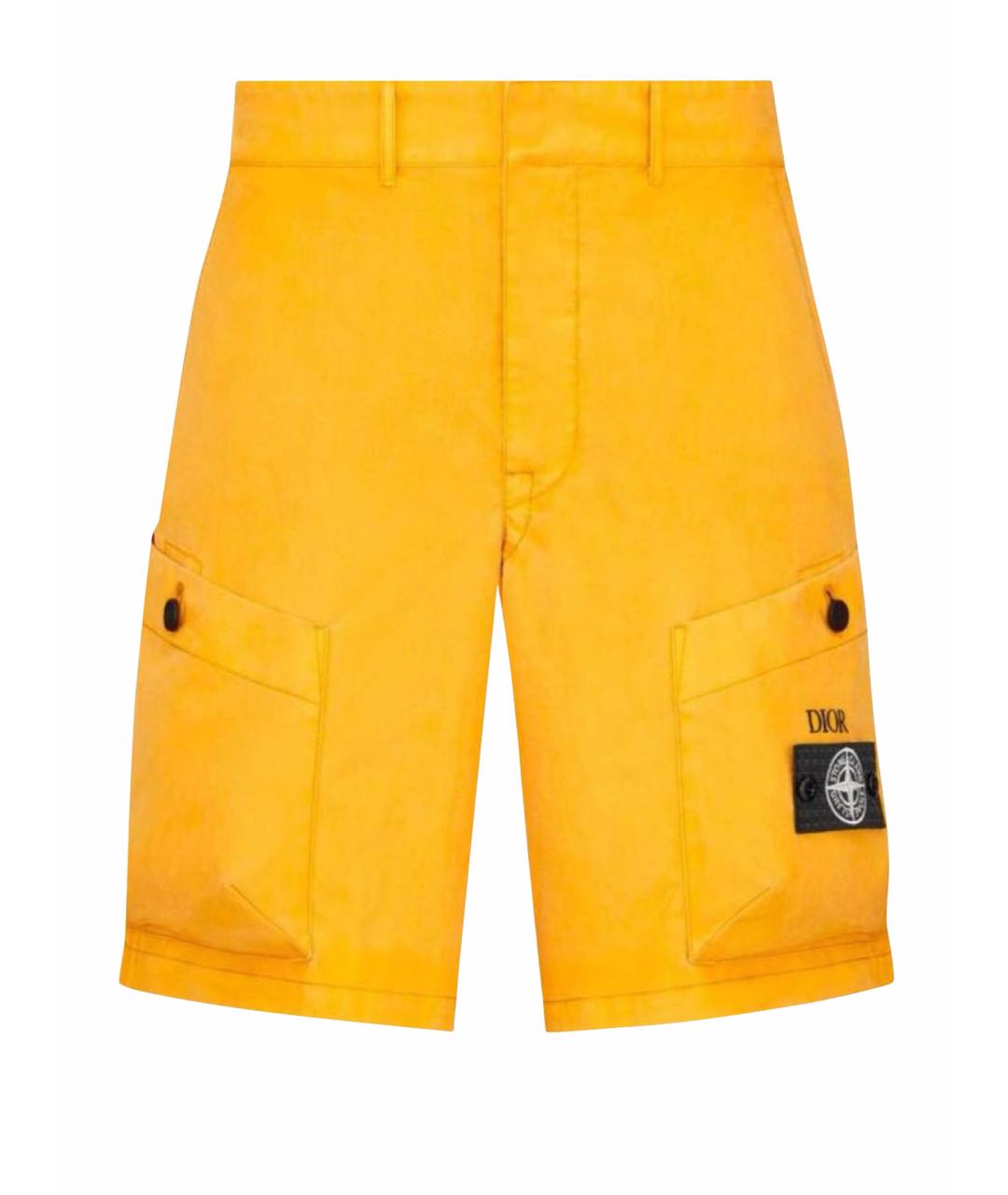 STONE ISLAND Горчичные шорты, фото 9