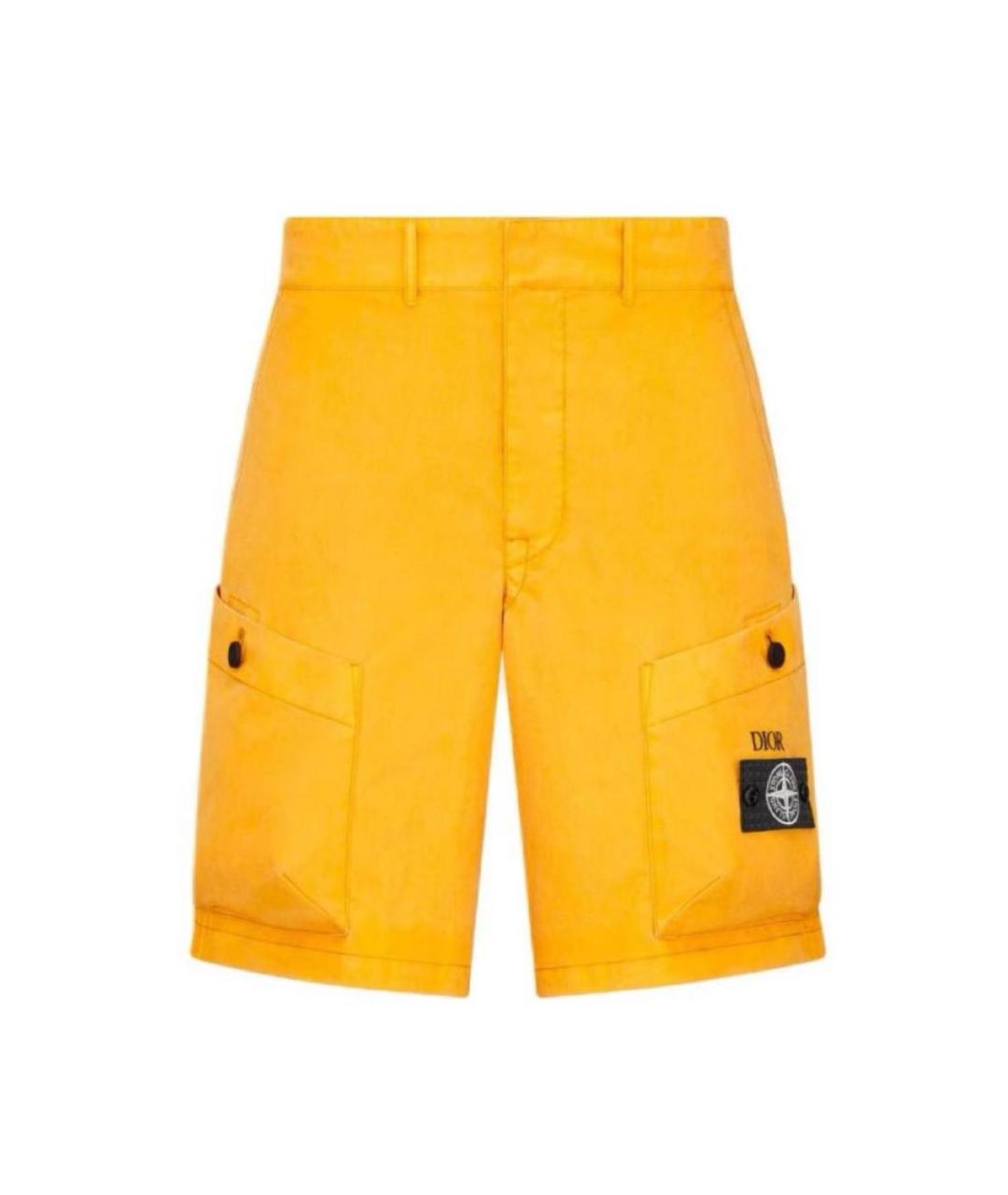 STONE ISLAND Горчичные шорты, фото 8