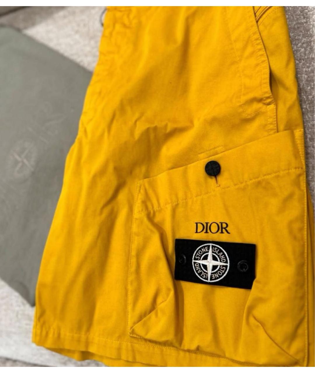 STONE ISLAND Горчичные шорты, фото 5