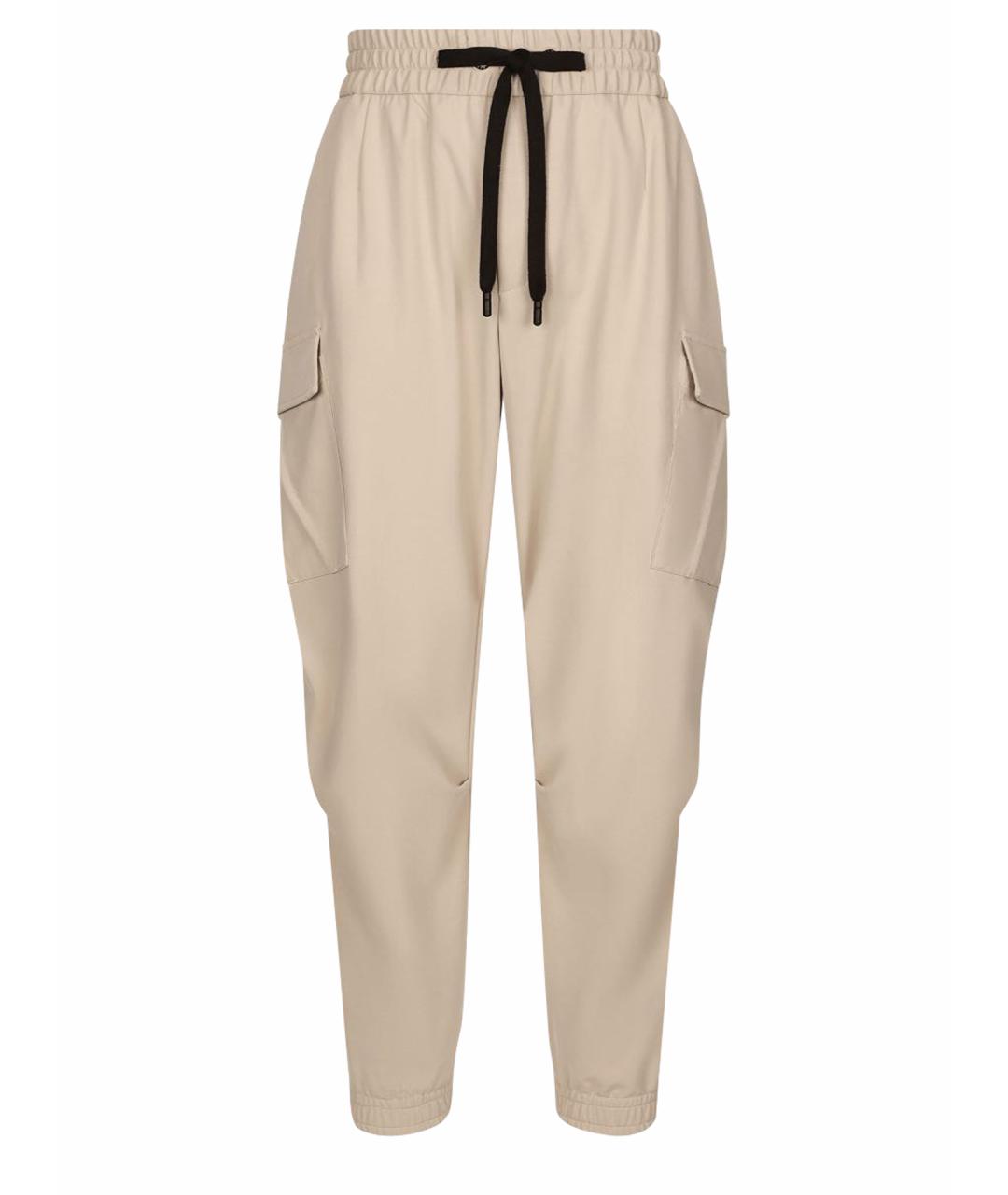 DOLCE&GABBANA Бежевые повседневные брюки, фото 1