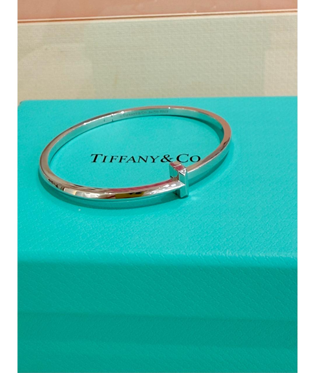 TIFFANY&CO Серебрянный браслет из белого золота, фото 5