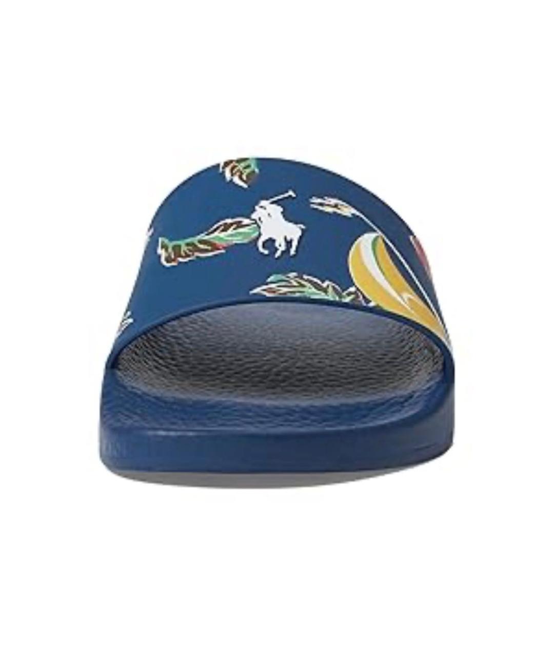 RALPH LAUREN Темно-синие резиновые шлепанцы, фото 3