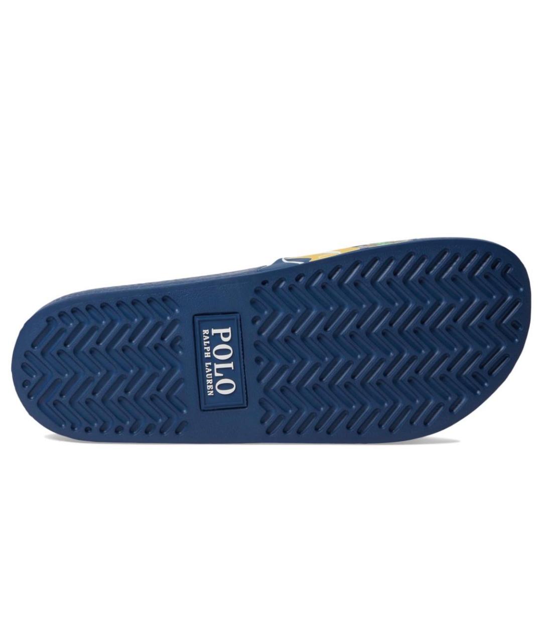 RALPH LAUREN Темно-синие резиновые шлепанцы, фото 5