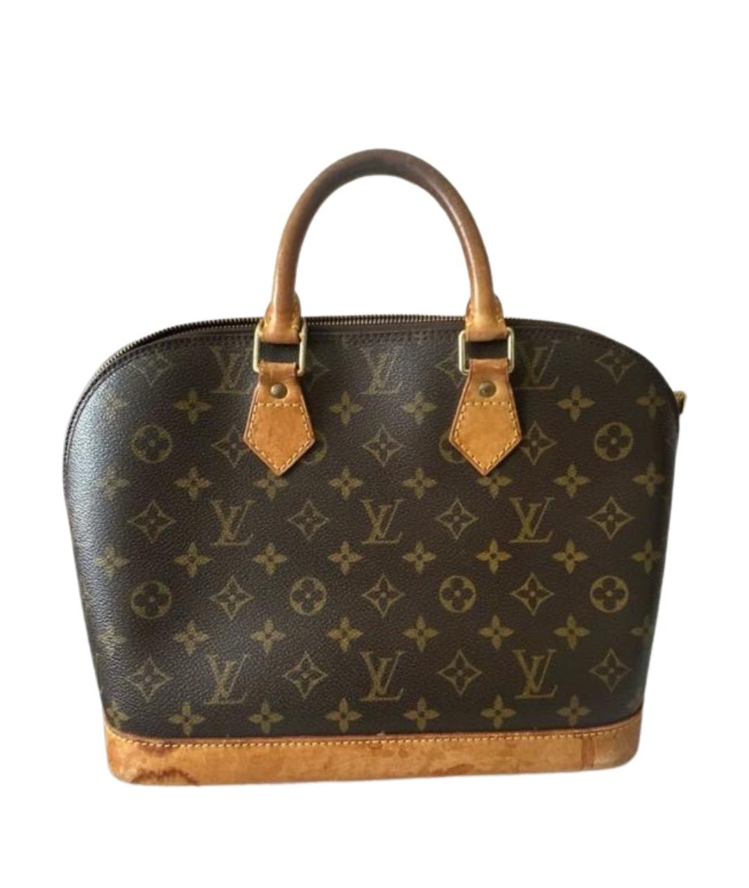 LOUIS VUITTON Коричневая сумка с короткими ручками, фото 1