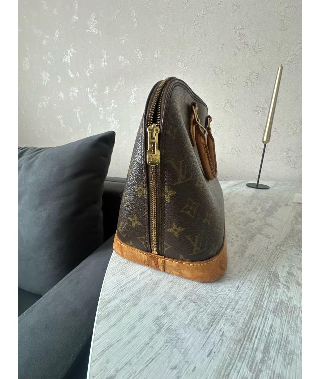 LOUIS VUITTON Коричневая сумка с короткими ручками, фото 2