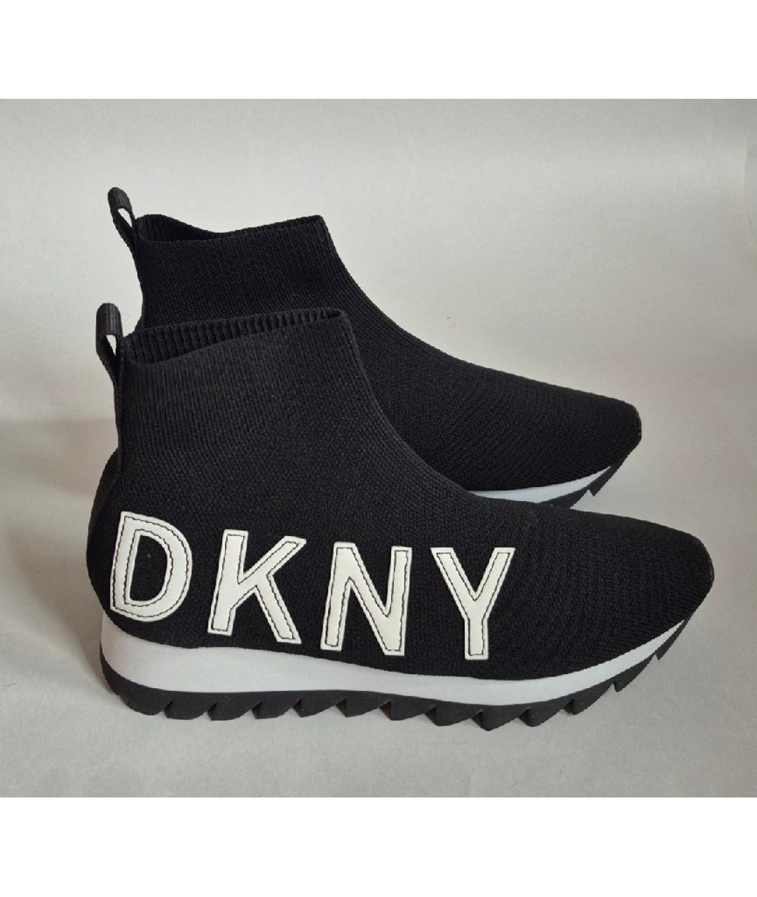 DKNY Черные текстильные кроссовки, фото 3