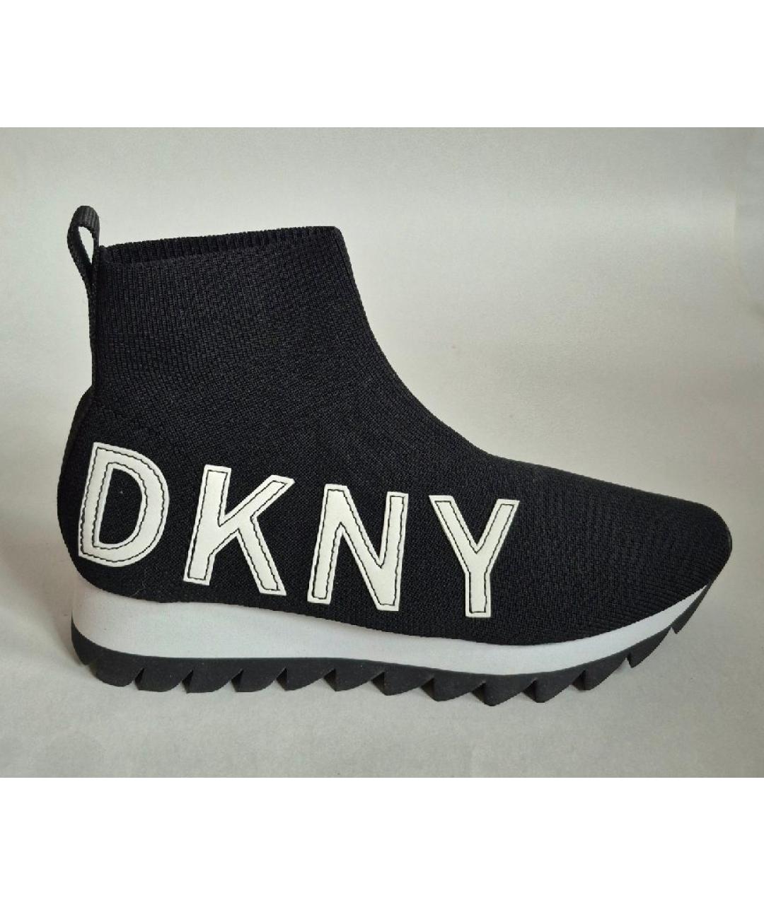DKNY Черные текстильные кроссовки, фото 6