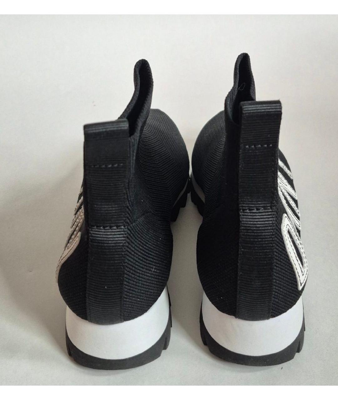 DKNY Черные текстильные кроссовки, фото 4