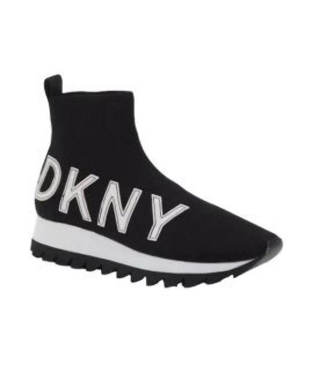 DKNY Черные текстильные кроссовки, фото 2