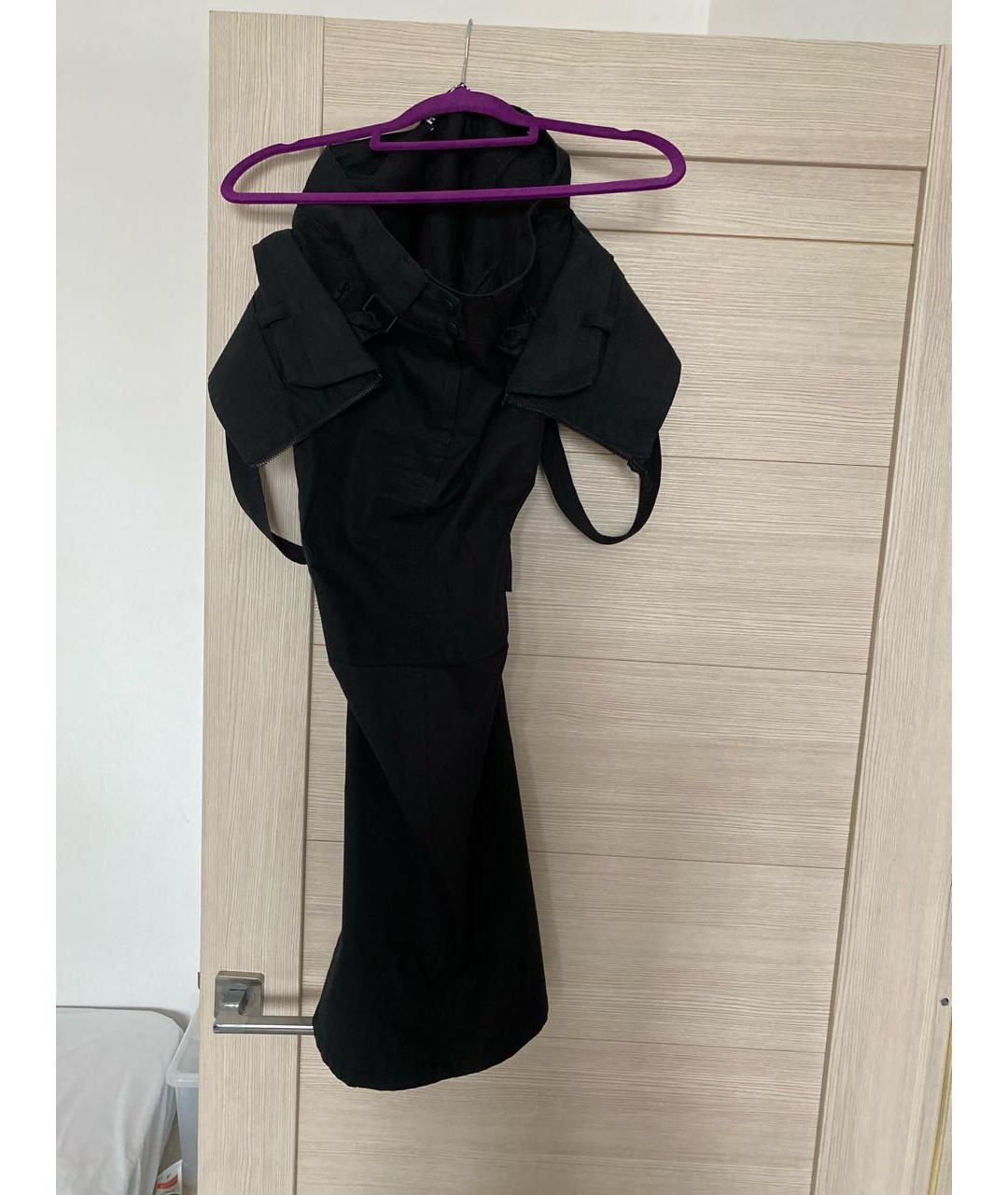 Hyein Seo Черная хлопковая юбка макси, фото 8