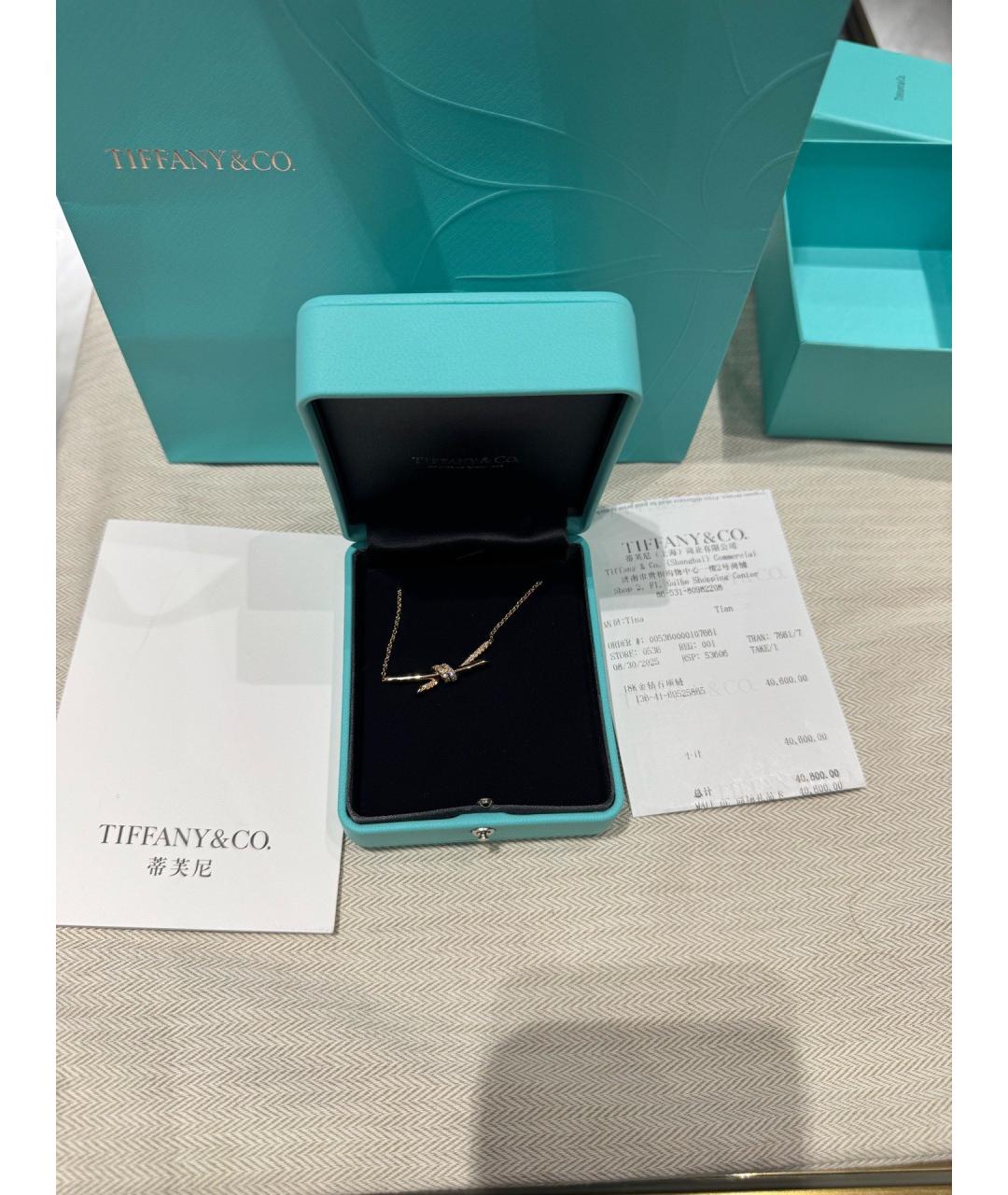 TIFFANY&CO Золотое колье из желтого золота, фото 2