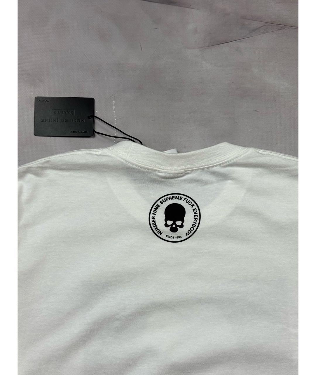 SUPREME Белая хлопковая футболка, фото 6