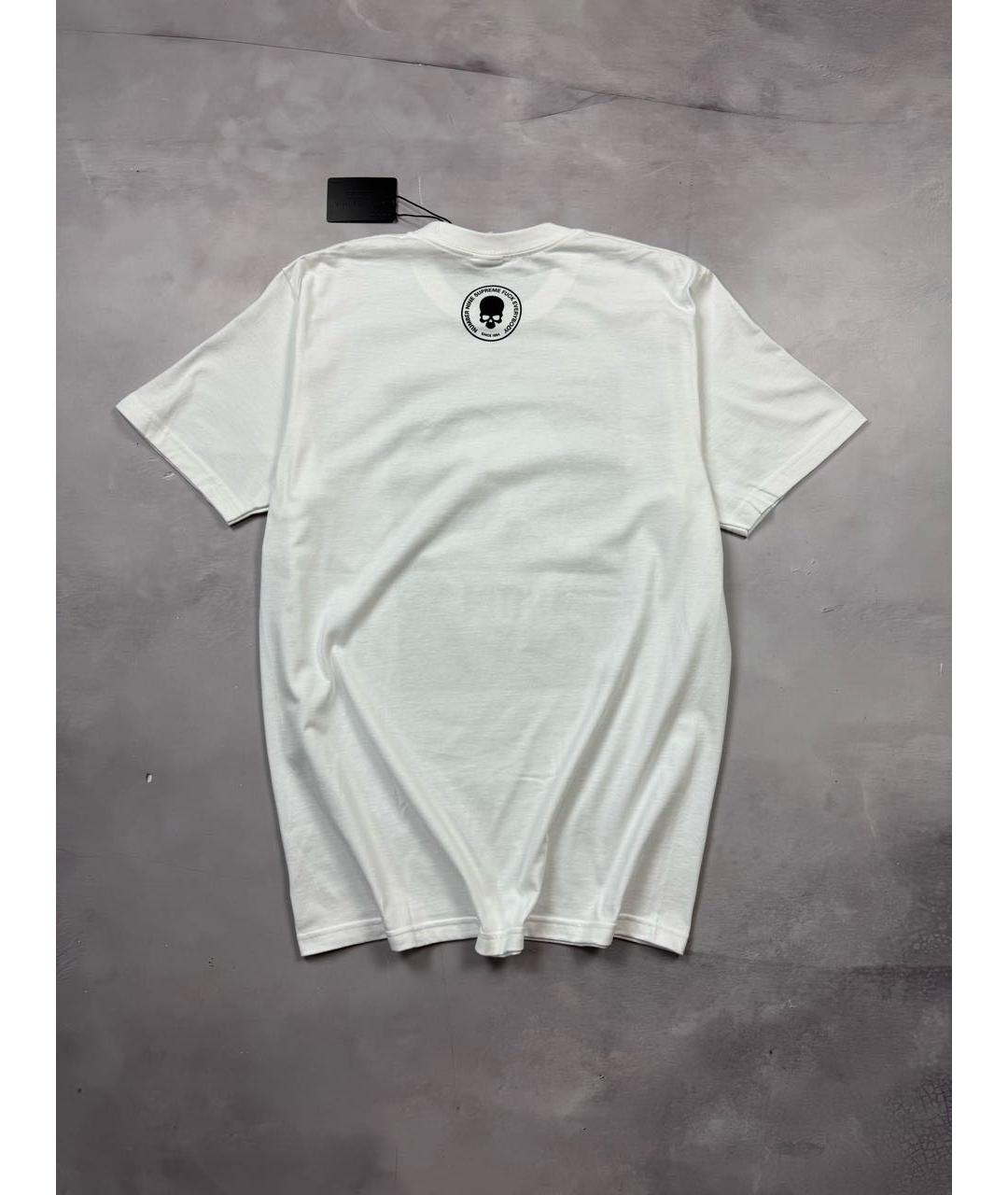 SUPREME Белая хлопковая футболка, фото 3
