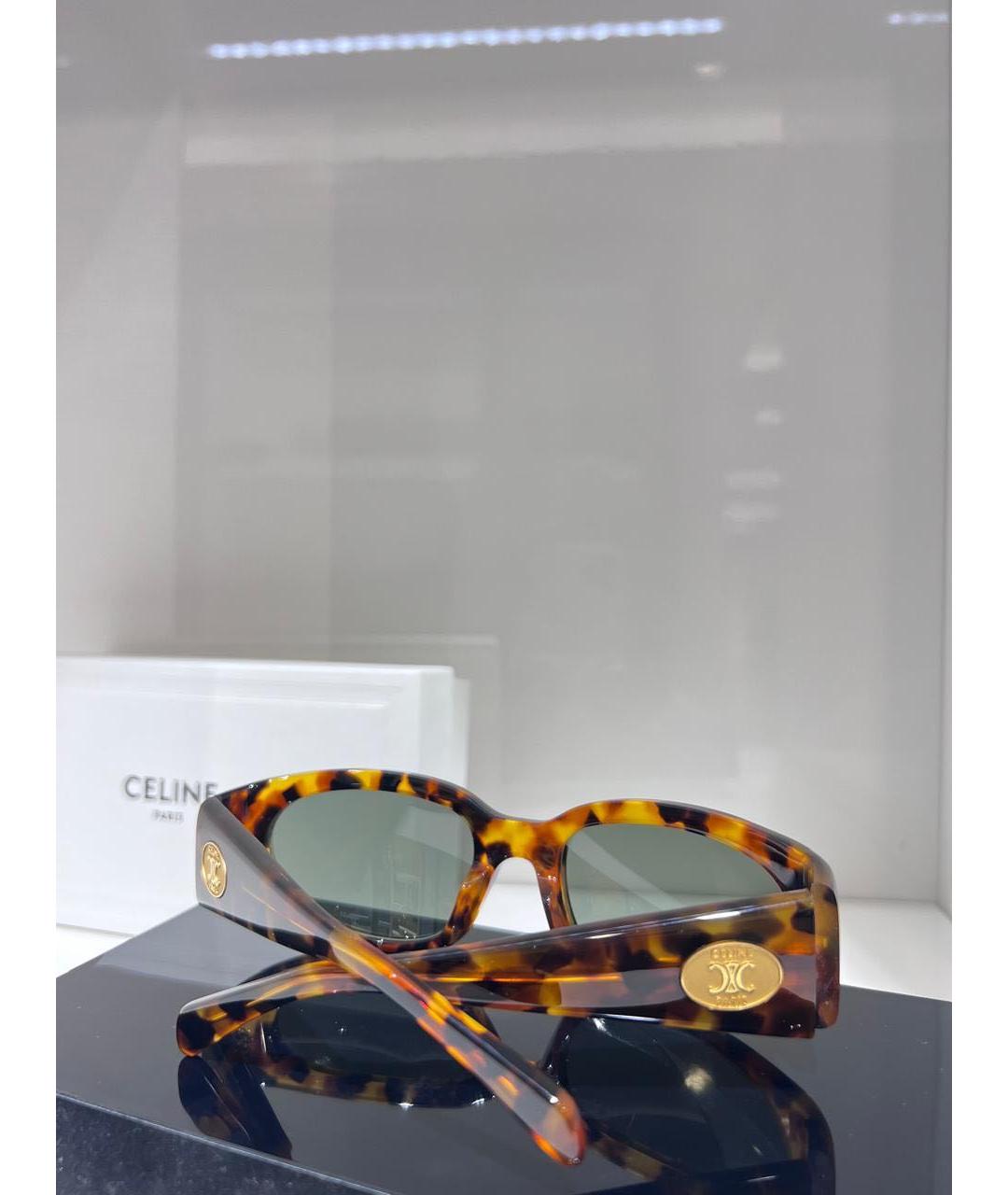 CELINE Мульти пластиковые солнцезащитные очки, фото 3