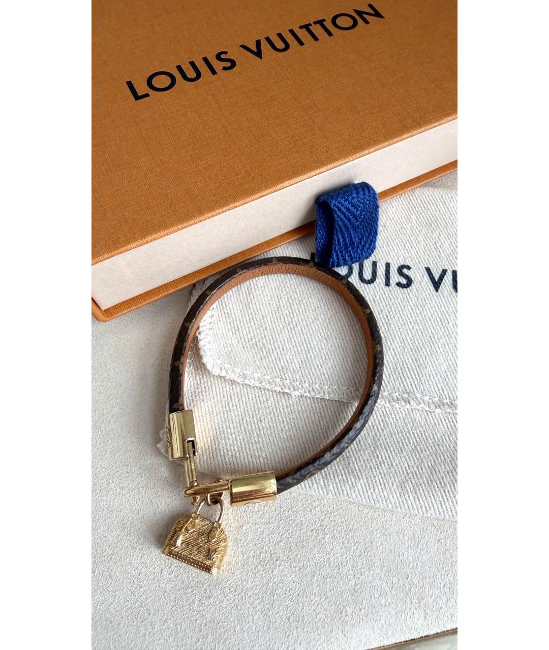 LOUIS VUITTON Коричневый браслет, фото 2