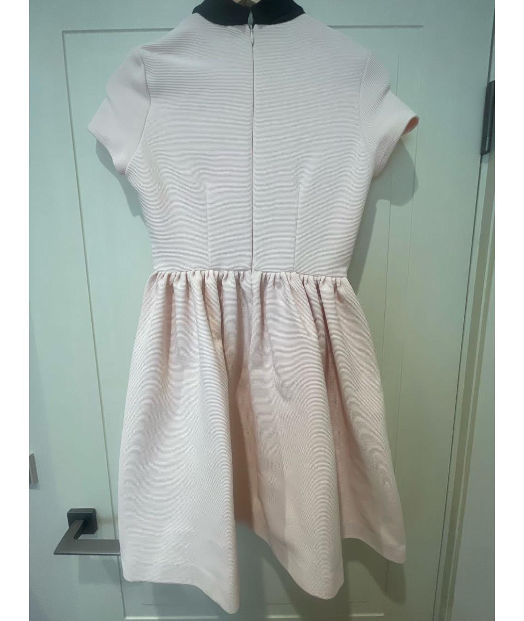 MIU MIU Розовое хлопковое коктейльное платье, фото 2