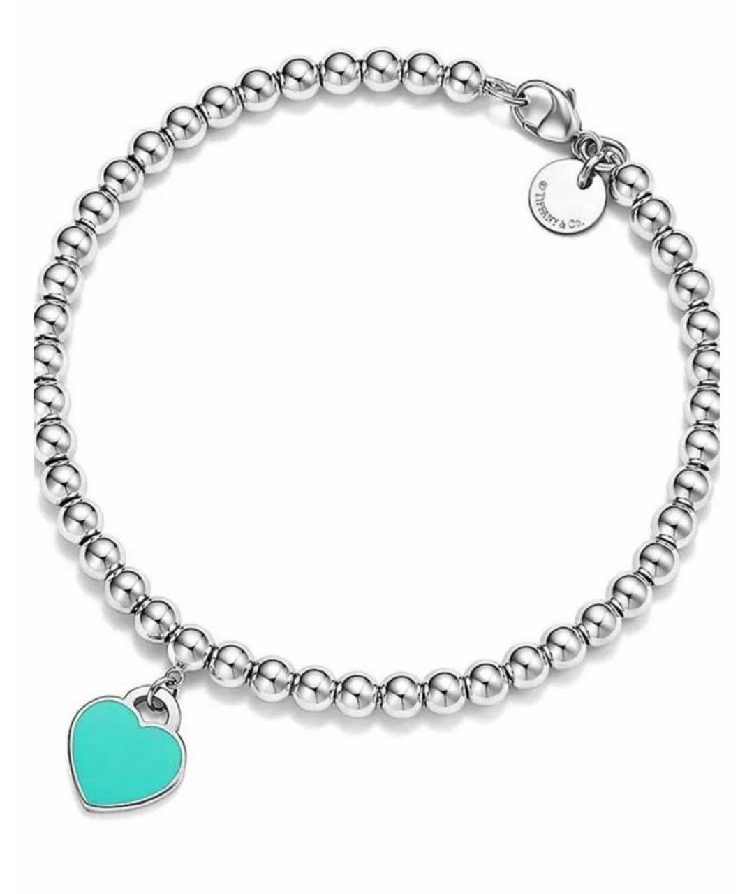 TIFFANY&CO Бирюзовый серебряный браслет, фото 1