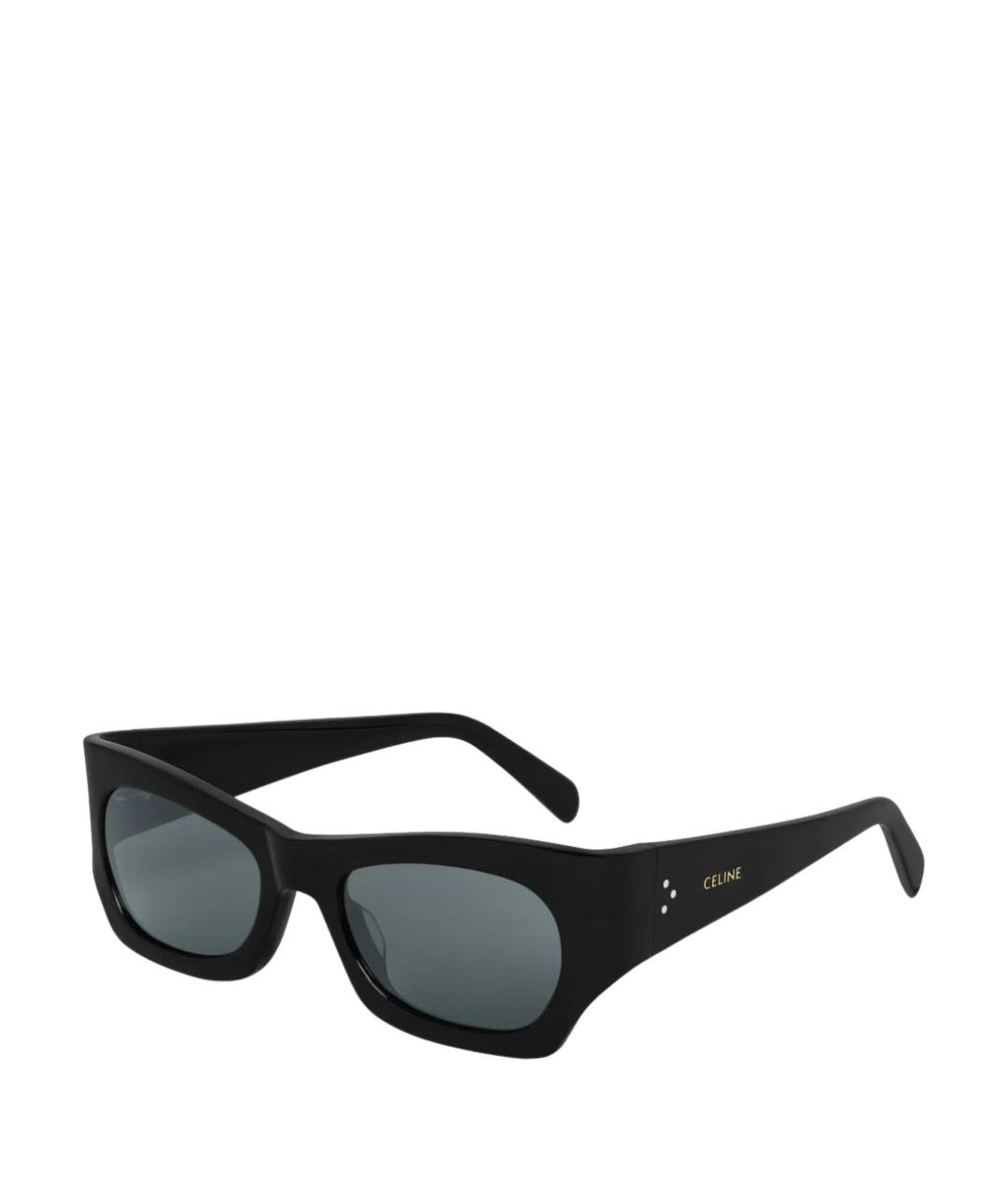 CELINE Черные пластиковые солнцезащитные очки, фото 1