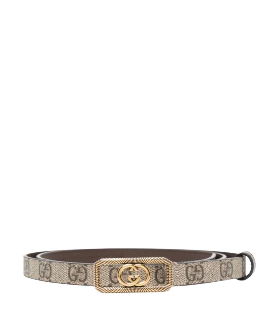 GUCCI Бежевый ремень, фото 1
